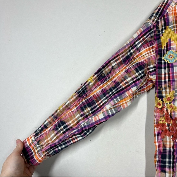 Anthropologie Pilcro Plaid Crafted Button Down Size Small - Picture 12 of 14